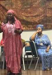 Photo of 2 people at the African Community in Surrey and Sussex event.