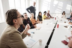 People in a meeting
