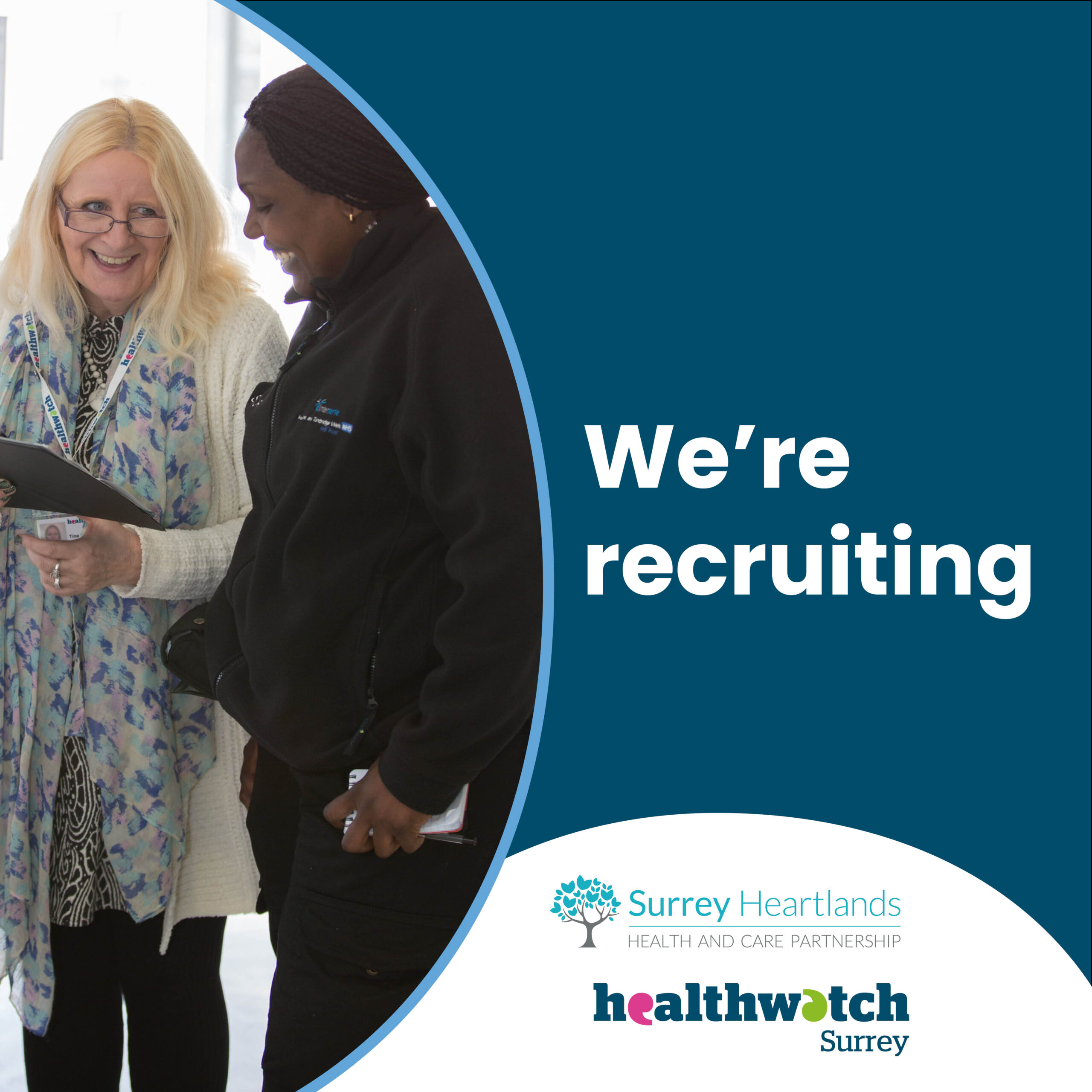 two ladies - we're recruiting