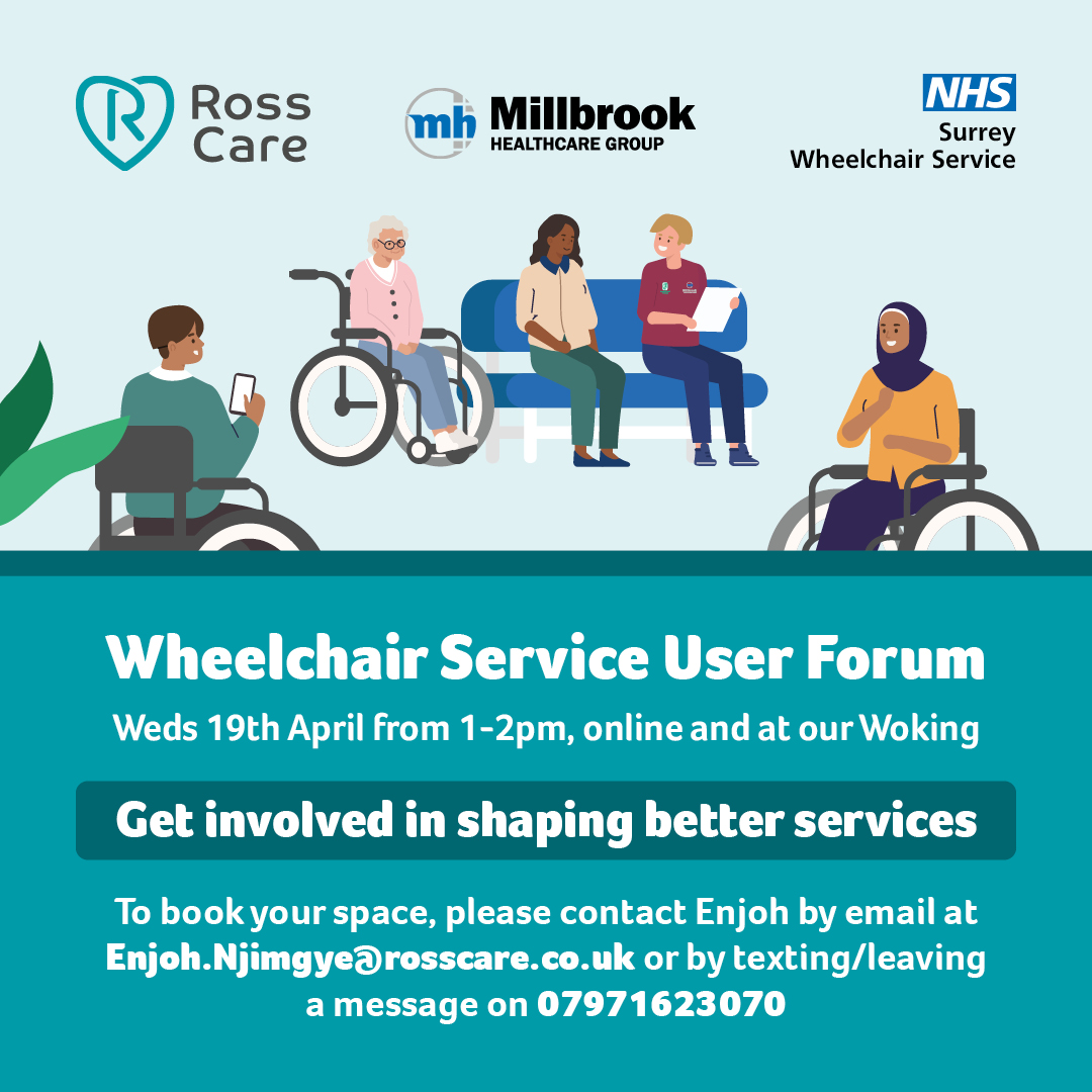 Flyer regarding the Wheelchair Service forum. Details are in the accompanying text